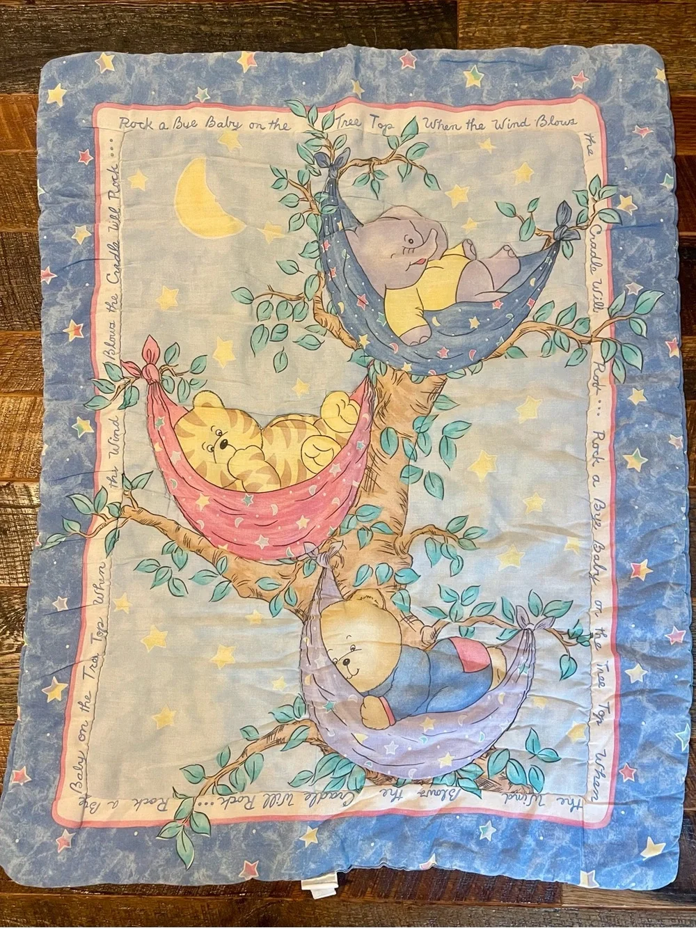 1990s Cuddle Me Nursery Baby Blanket by Noel Joanna, Inc.